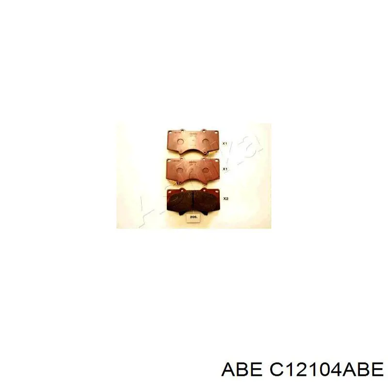 Купити C12104ABE ABE Колодки гальмівні передні, дискові