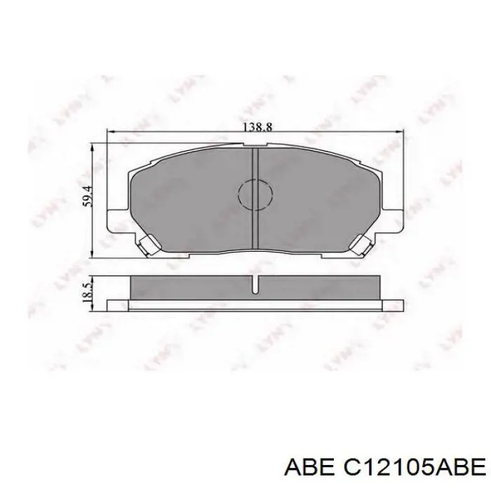 Тормозні колодки ABE C12105ABE