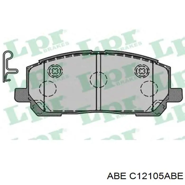 C12105ABE ABE Передні гальмівні колодки