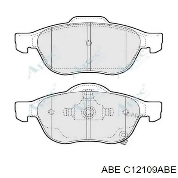 Передні тормозні колодки C12109ABE ABE