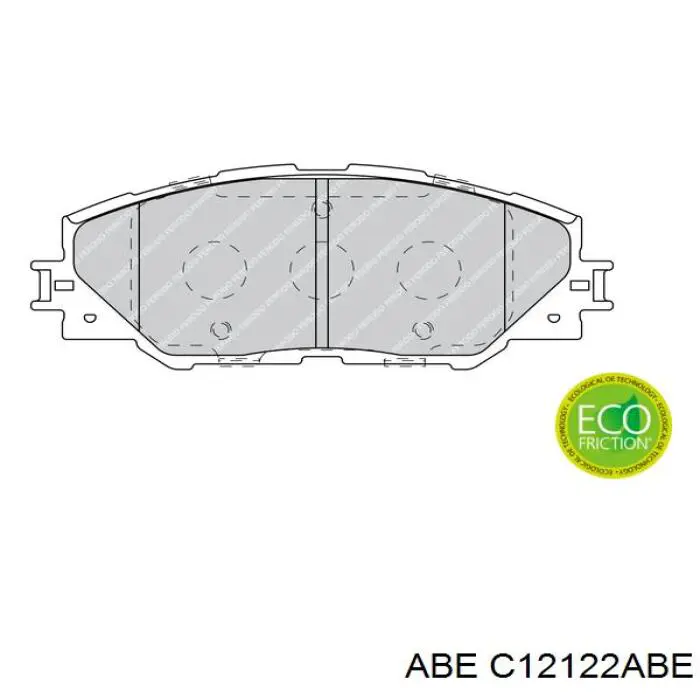 Тормозні колодки ABE C12122ABE