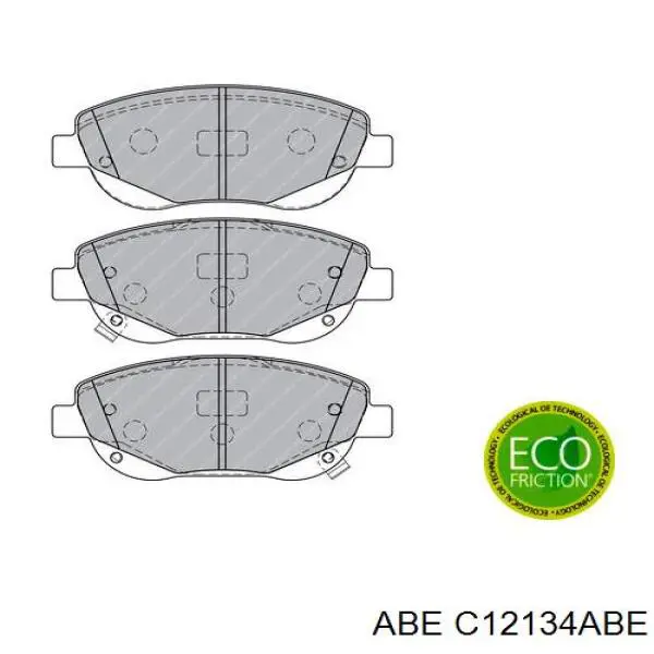Гальмівні колодки ABE C12134ABE ціна, від 27.87 USD