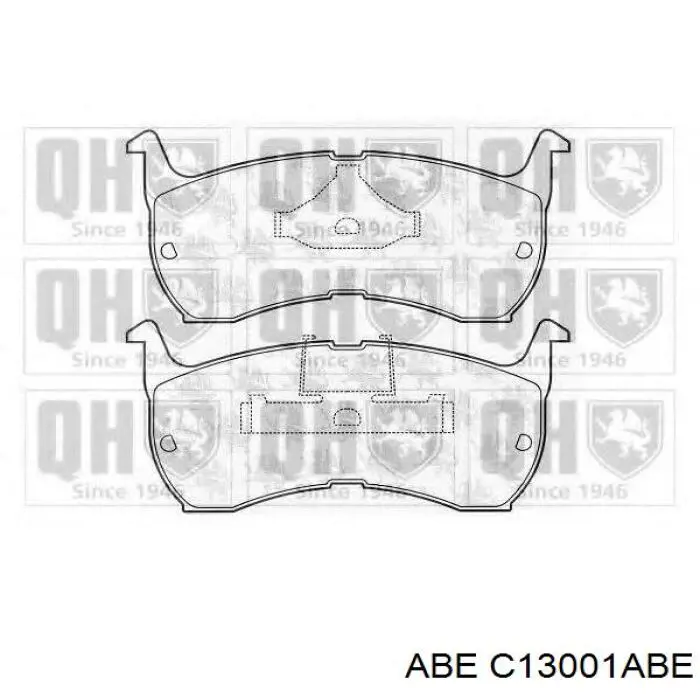 Передні тормозні колодки C13001ABE ABE