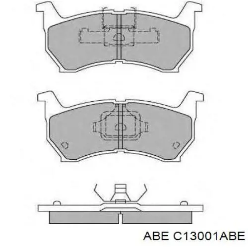 Тормозні колодки ABE C13001ABE