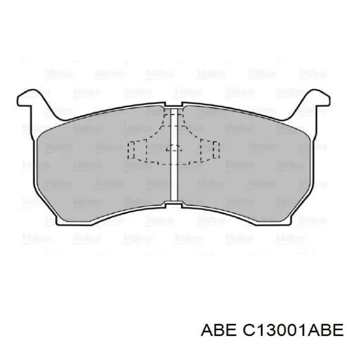 C13001ABE ABE Передні гальмівні колодки