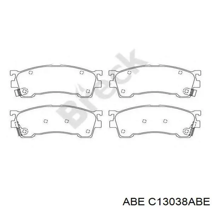 Гальмівні колодки ABE C13038ABE ціна, від 14.86 USD