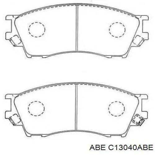 Купити C13040ABE ABE Колодки гальмівні передні, дискові