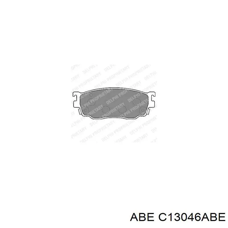 Гальмівні колодки ABE C13046ABE ціна, від 19.60 USD