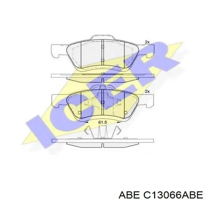 Передні тормозні колодки C13066ABE ABE