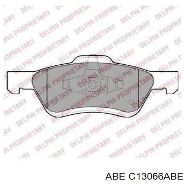 Гальмівні колодки ABE C13066ABE ціна, від 26.71 USD