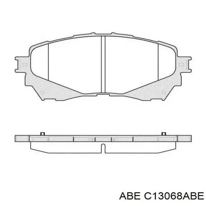 Гальмівні колодки ABE C13068ABE ціна, від 21.55 USD