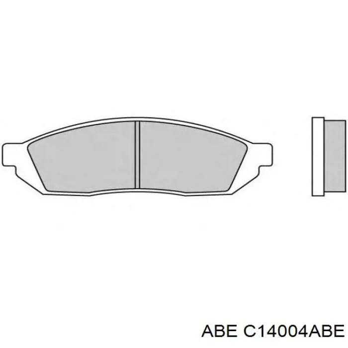 Колодки гальмівні передні, дискові C14004ABE ABE