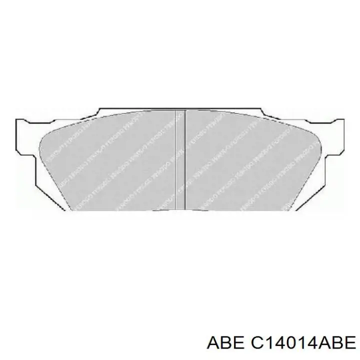 Купити C14014ABE ABE Колодки гальмівні передні, дискові