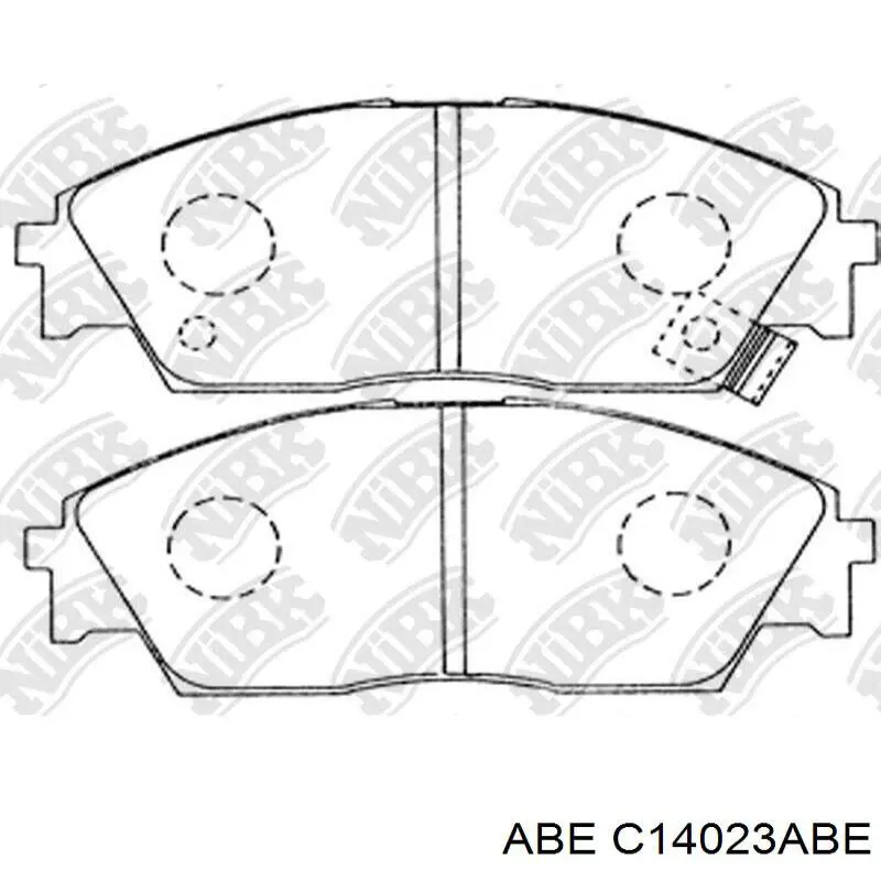 Купити C14023ABE ABE Колодки гальмівні передні, дискові