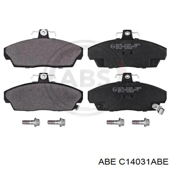 Гальмівні колодки ABE C14031ABE ціна, від 18.16 USD