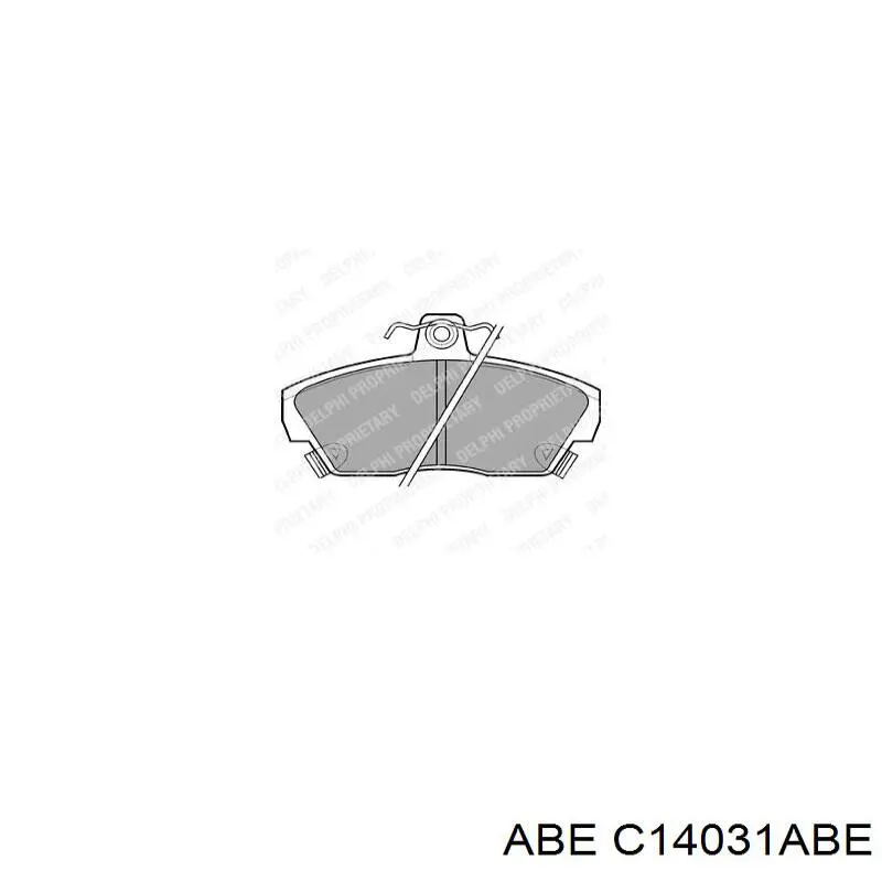 Купити C14031ABE ABE Колодки гальмівні передні, дискові