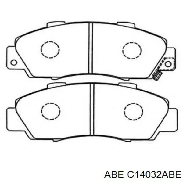 Тормозні колодки ABE C14032ABE