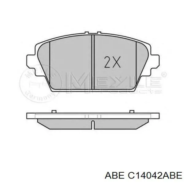 Гальмівні колодки ABE C14042ABE ціна, від 18.25 USD