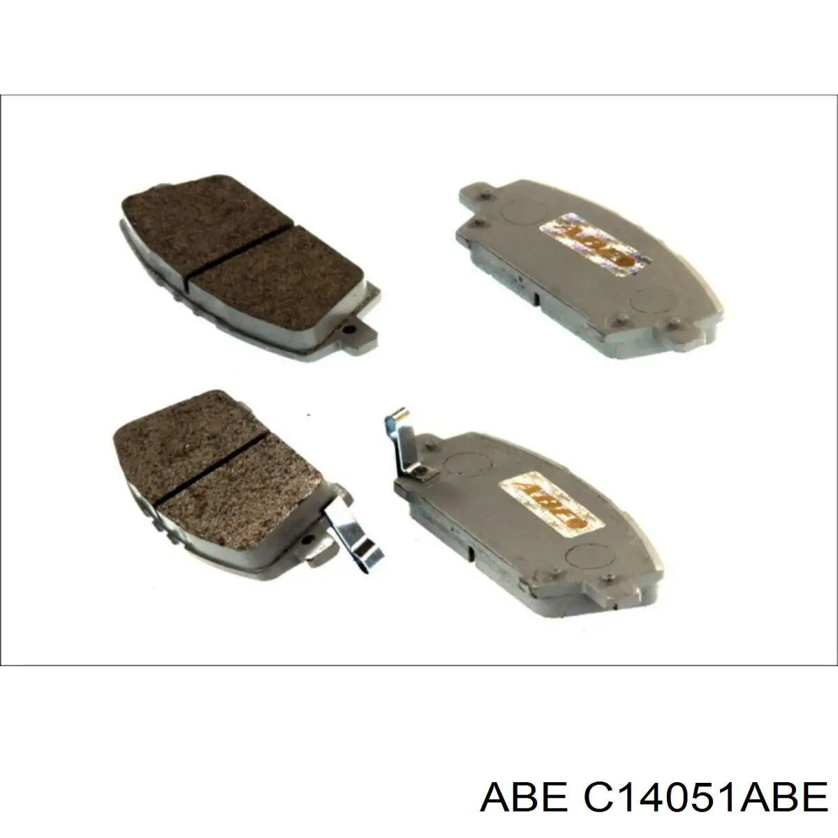 C14051ABE ABE колодки гальмівні передні, дискові