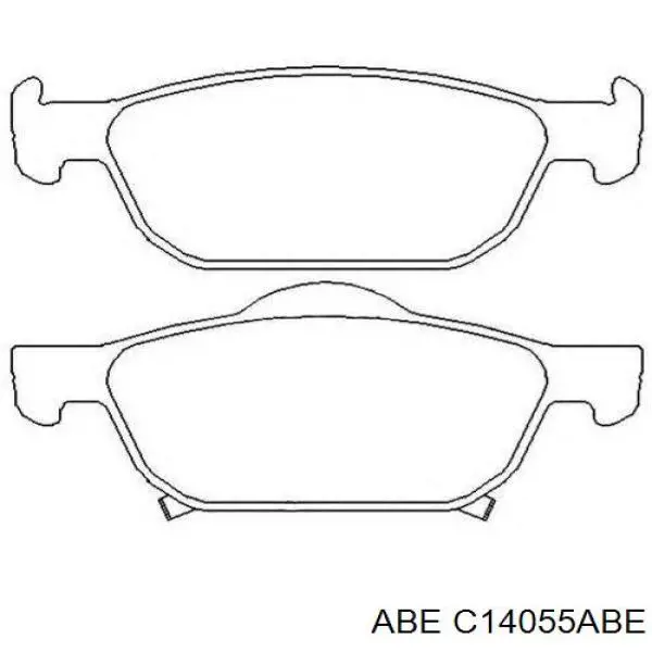 Передні тормозні колодки C14055ABE ABE