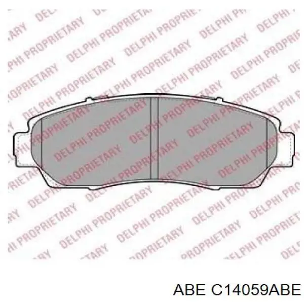 C14059ABE ABE Передні гальмівні колодки