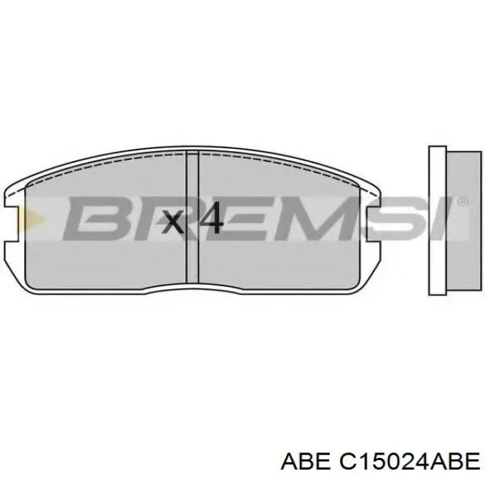Гальмівні колодки ABE C15024ABE ціна, від 14.81 USD