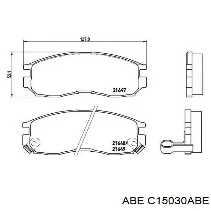 Гальмівні колодки ABE C15030ABE ціна, від 15.48 USD