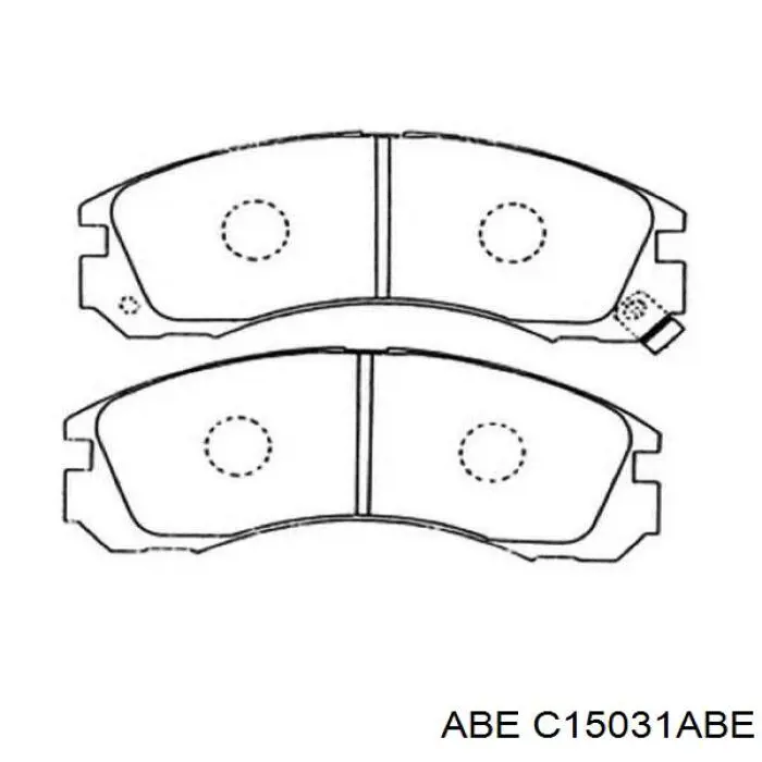C15031ABE ABE Передні гальмівні колодки