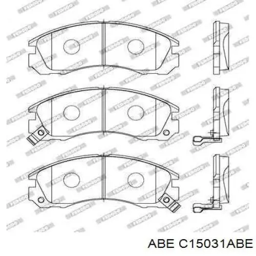 Гальмівні колодки ABE C15031ABE ціна, від 17.74 USD