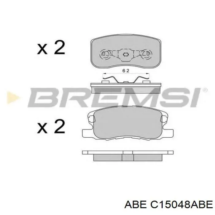 C15048ABE ABE Передні гальмівні колодки