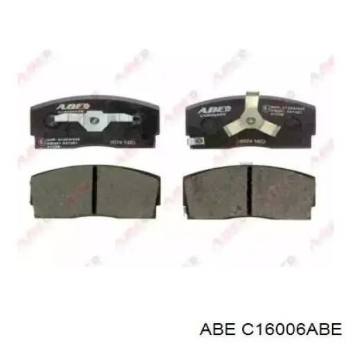 C16006ABE ABE колодки гальмівні передні, дискові