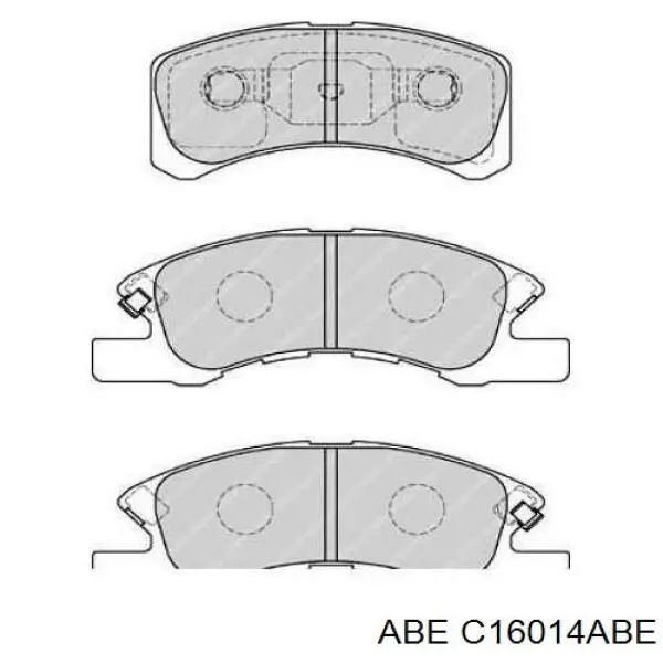 Гальмівні колодки ABE C16014ABE ціна, від 16.86 USD