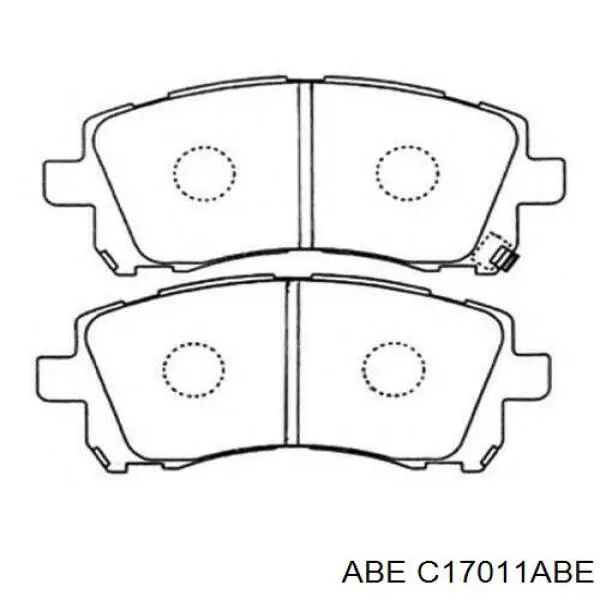 Гальмівні колодки ABE C17011ABE ціна, від 19.00 USD