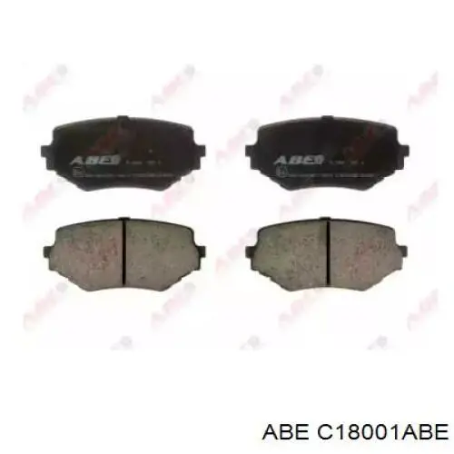 C18001ABE ABE колодки гальмівні передні, дискові