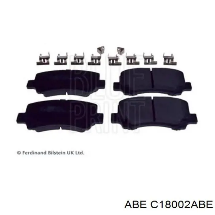Гальмівні колодки ABE C18002ABE ціна, від 13.77 USD
