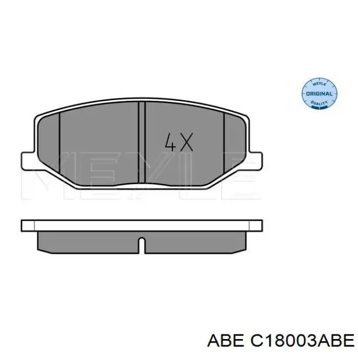 Гальмівні колодки ABE C18003ABE ціна, від 13.55 USD