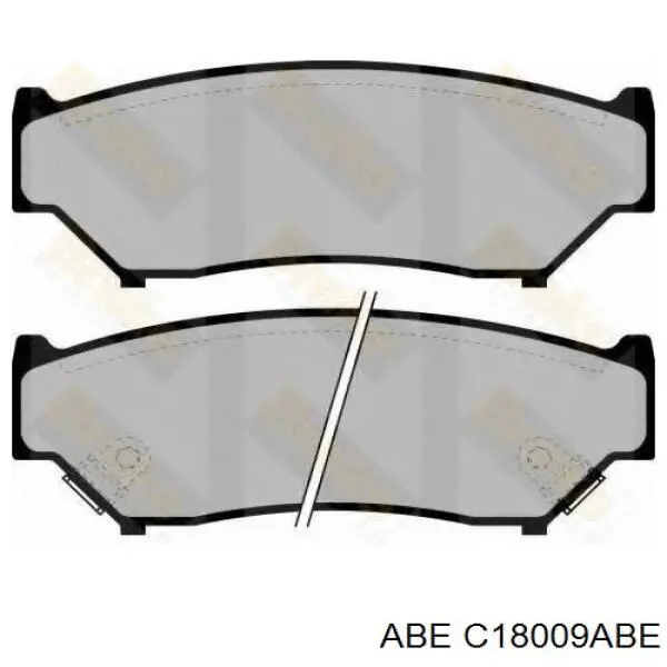 Гальмівні колодки ABE C18009ABE ціна, від 14.63 USD