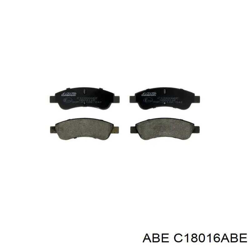 Гальмівні колодки ABE C18016ABE ціна, від 14.89 USD