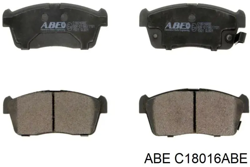 C18016ABE ABE колодки гальмівні передні, дискові