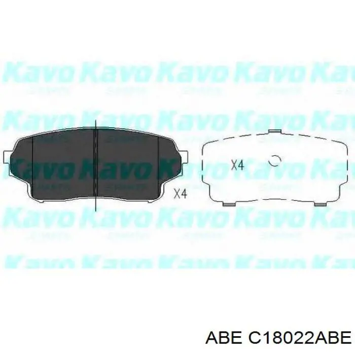 C18022ABE ABE Передні гальмівні колодки