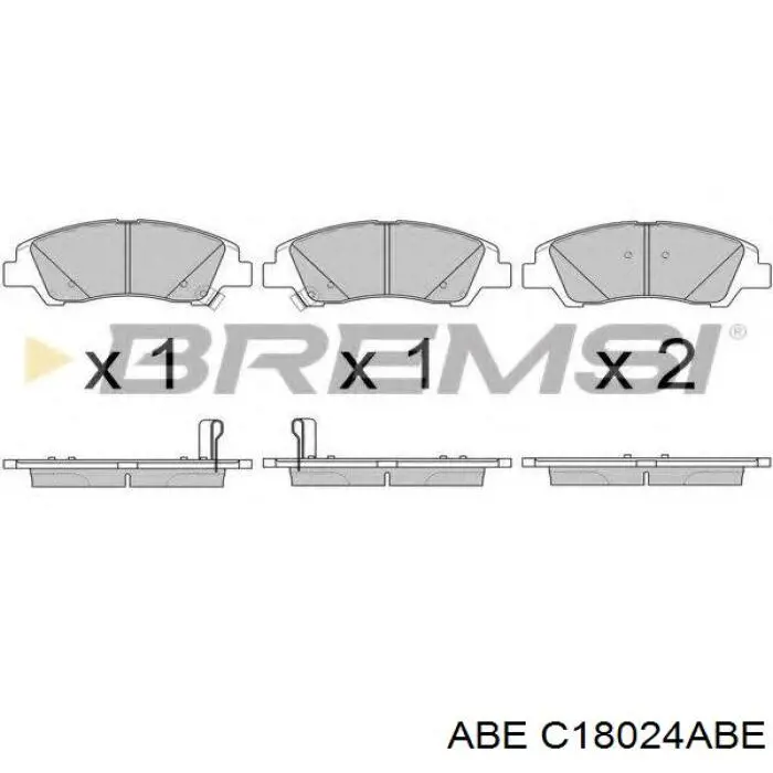 Тормозні колодки ABE C18024ABE