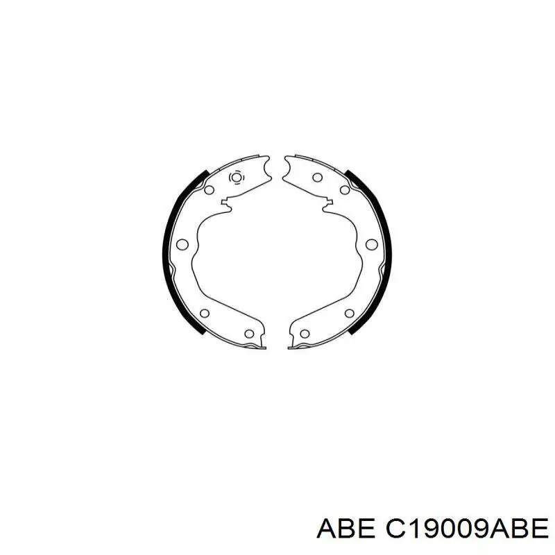 Передні тормозні колодки C19009ABE ABE
