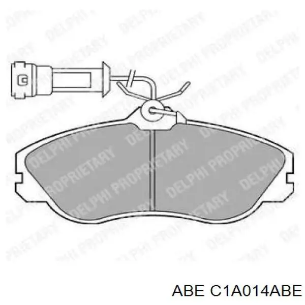 Передні тормозні колодки C1A014ABE ABE