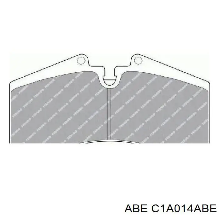 Купити C1A014ABE ABE Колодки гальмівні передні, дискові