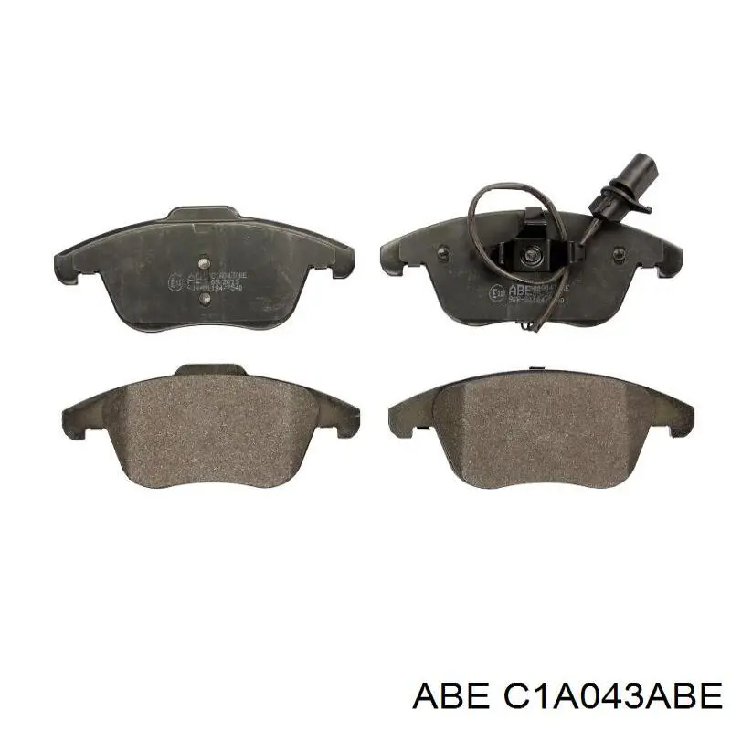 C1A043ABE ABE Передні гальмівні колодки