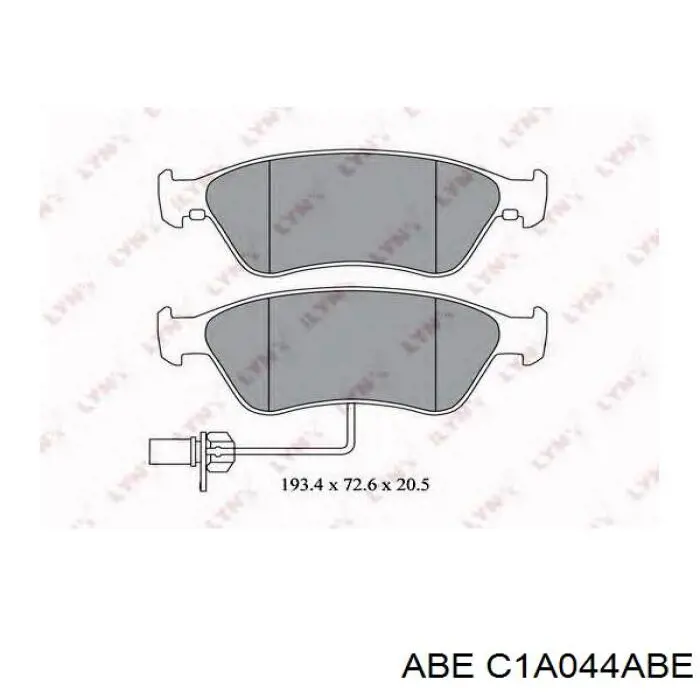Передні тормозні колодки C1A044ABE ABE