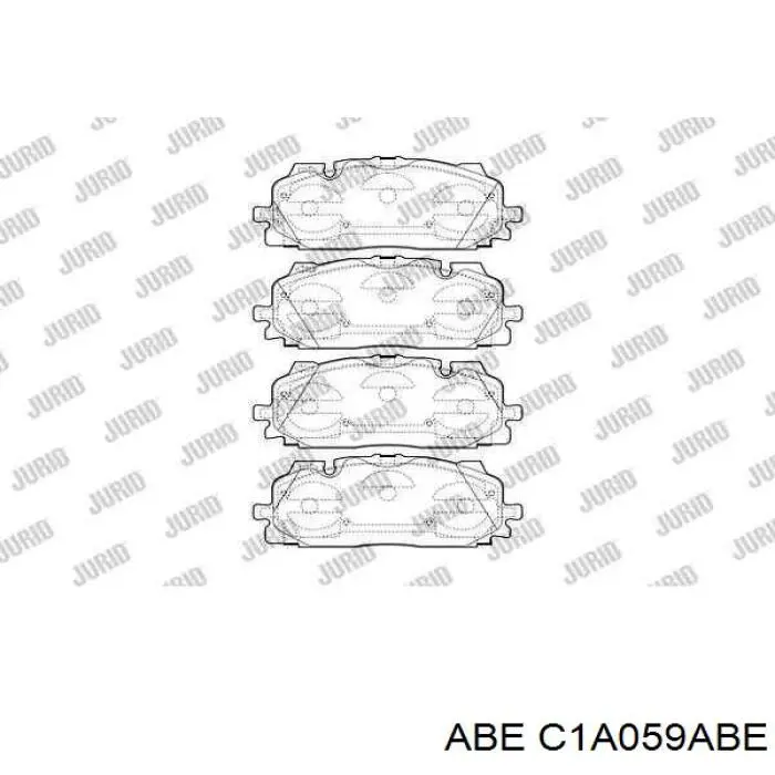 Гальмівні колодки ABE C1A059ABE ціна, від 43.63 USD