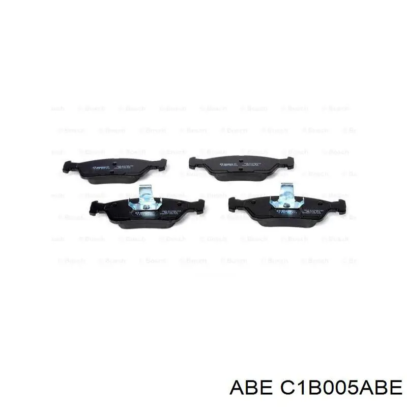 C1B005ABE ABE колодки гальмівні передні, дискові