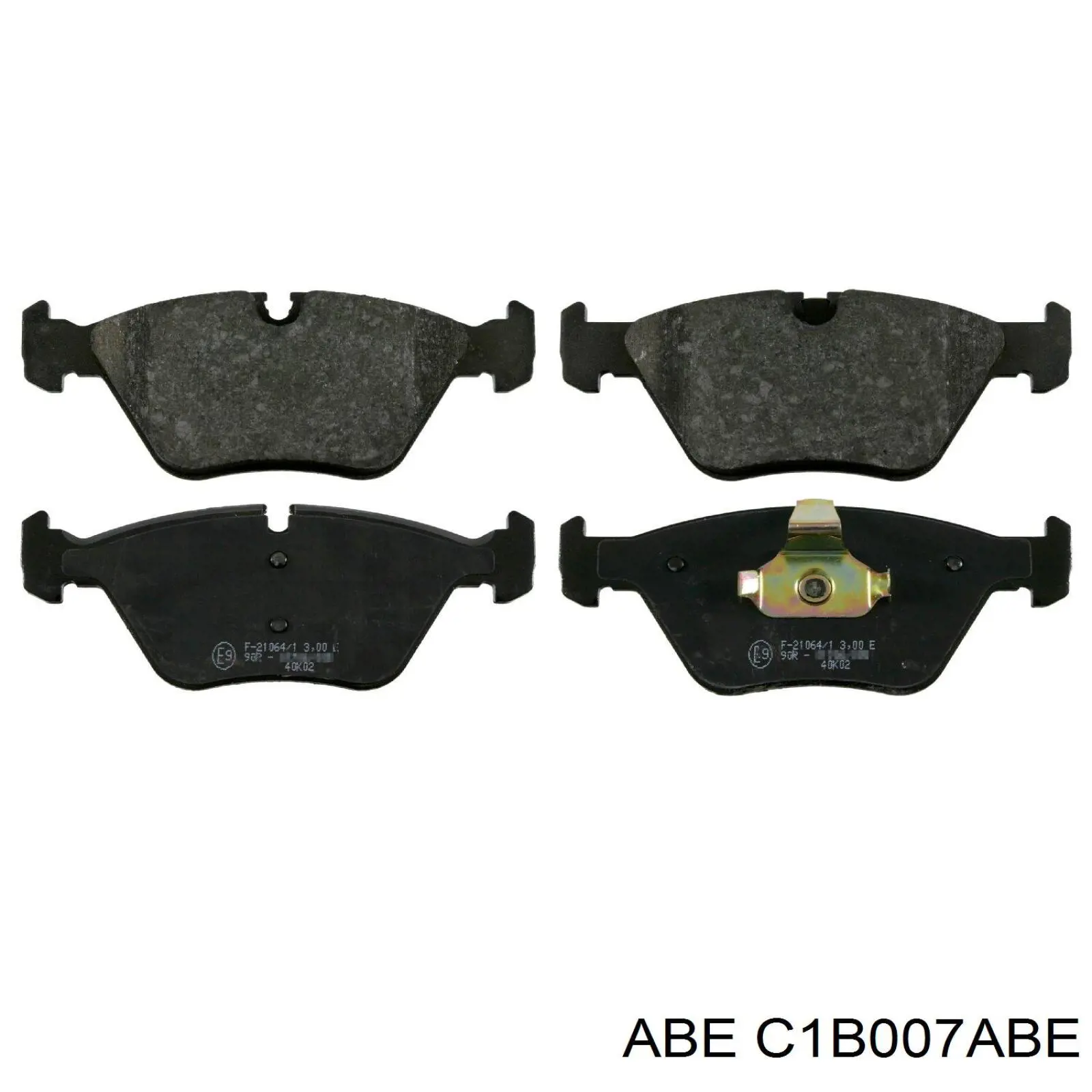 C1B007ABE ABE Передні гальмівні колодки