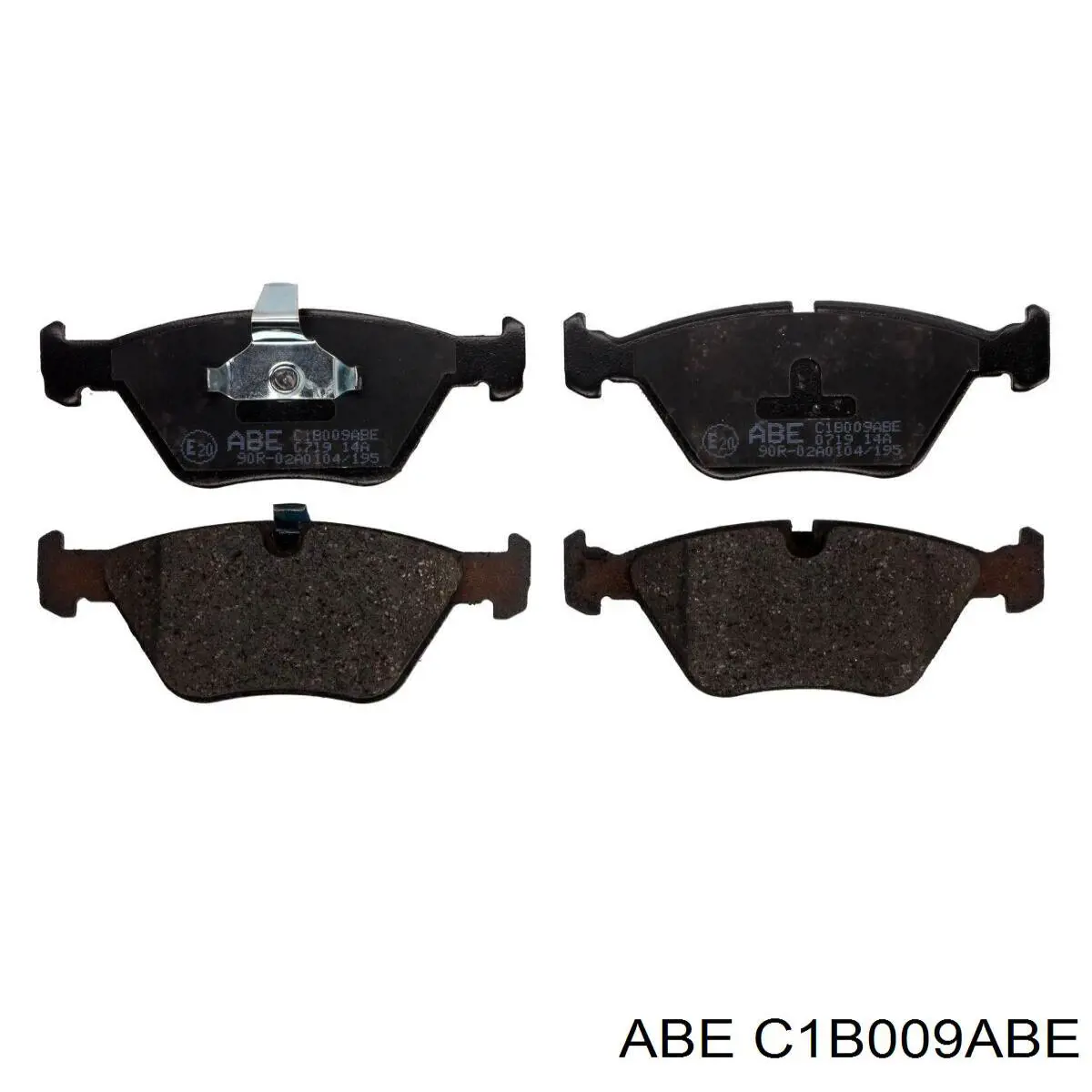 C1B009ABE ABE колодки гальмівні передні, дискові